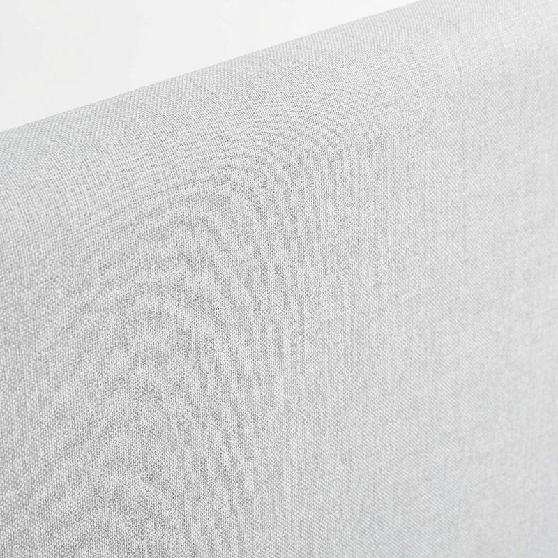 Upholstered Fabric King Headboard with Padded Design and Sturdy Construction image number 4