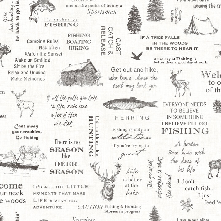 North Black Camping Quotes Wallpaper
