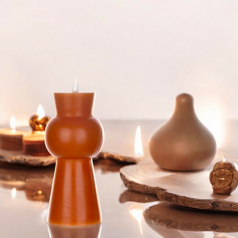 Simplux LED Designer Candle with 4 and 8 Hour Timer (Set of 2) for Convenient and Elegant Lighting