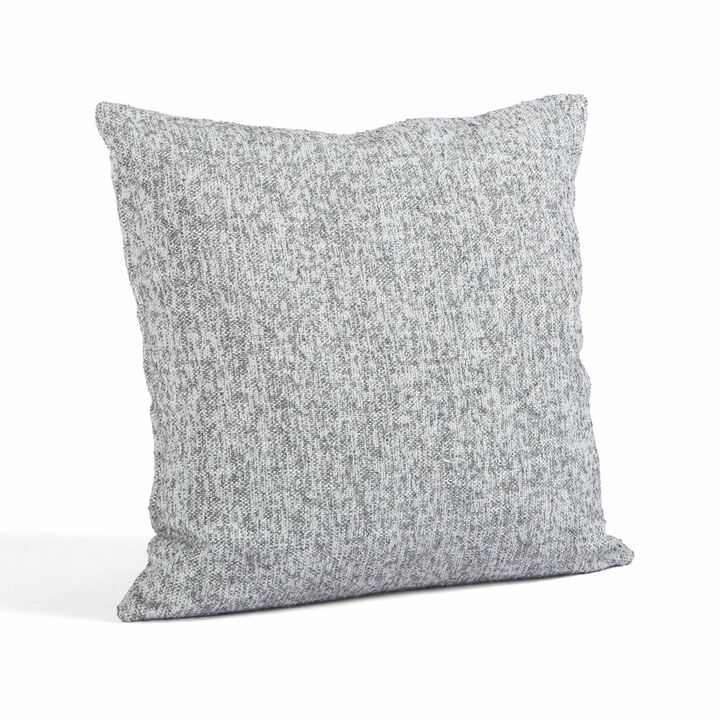 Poh Washed Grey Boucle 20" Square Accent Pillow