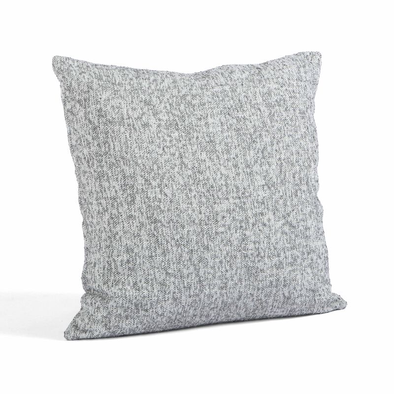 Poh Washed Grey Boucle 20" Square Accent Pillow