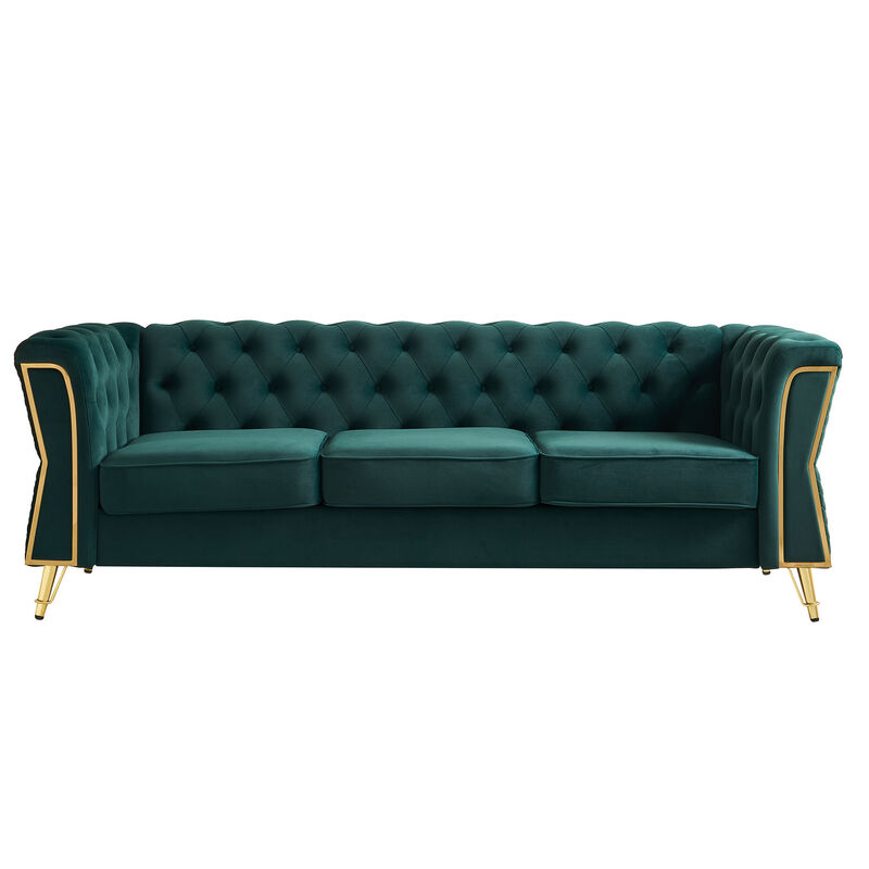 Marpwo Tufted Velvet Sofa image number 0