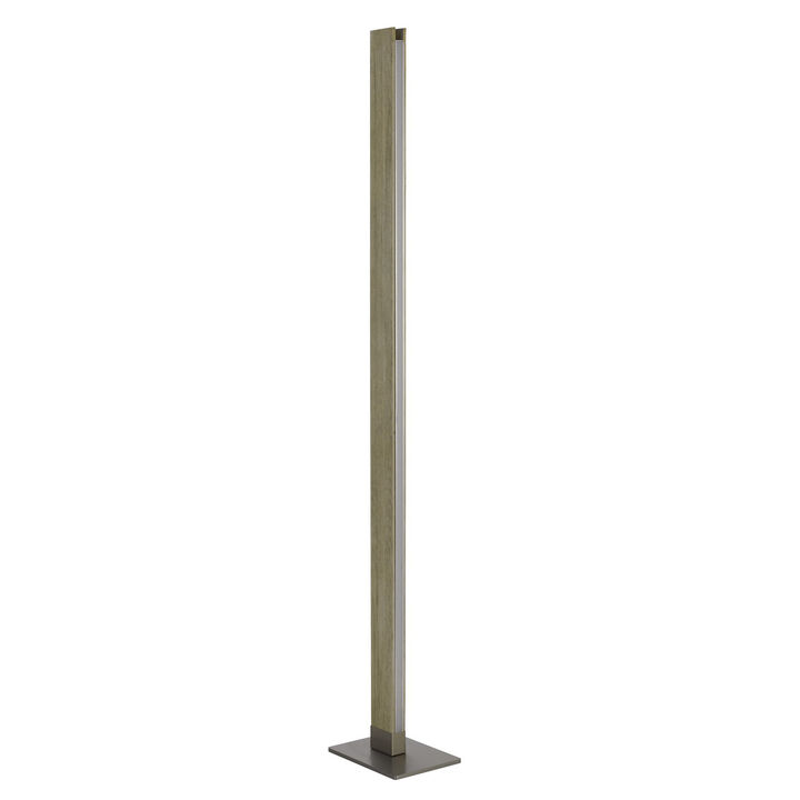 HomeRoots 61" Brown Led Traditional Shaped Floor Lamp