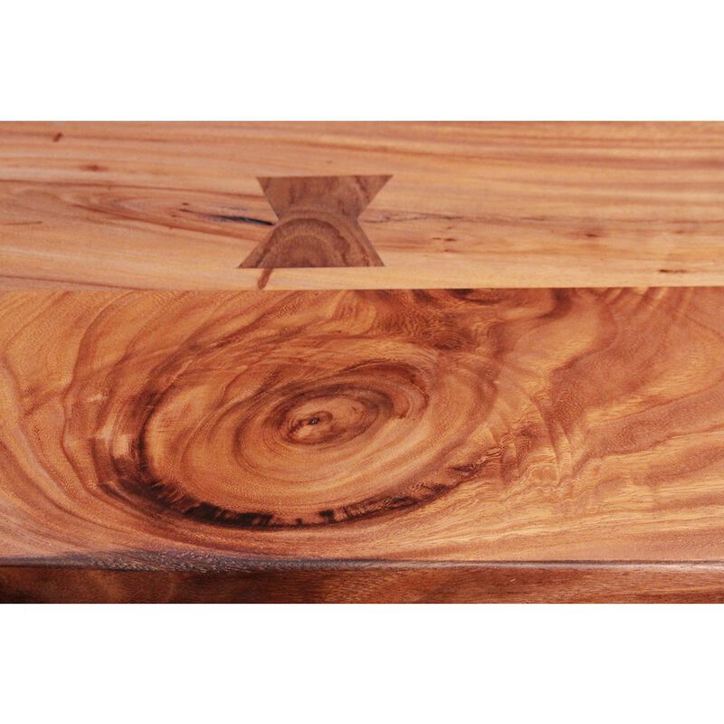 Casa Rocio Parota 6 Drawer Cocktail Table, Cinnamon Brown