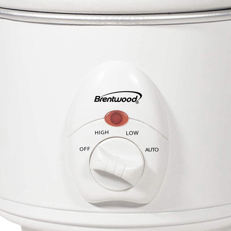 Brentwood 1.5 QT Slow Cooker in White image number 4
