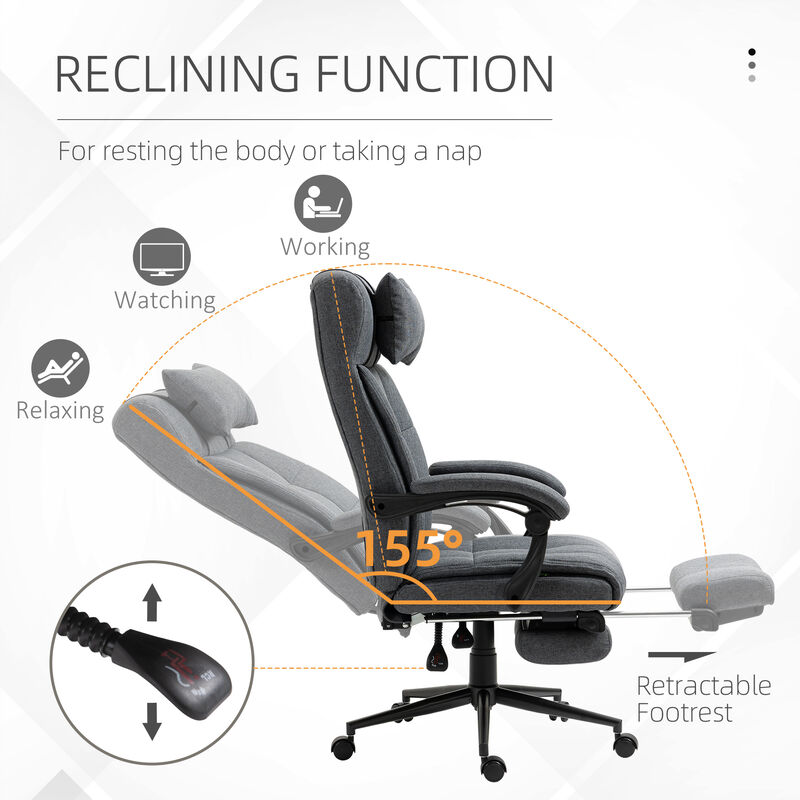 Ergonomic Office Chair with Lumbar Support and Adjustable Height for Desk or Home