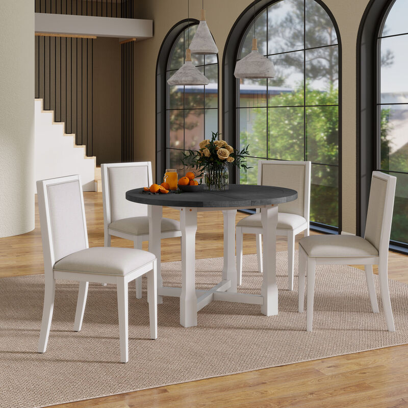 Merax  7-Piece Retro Dining Table Set for 6