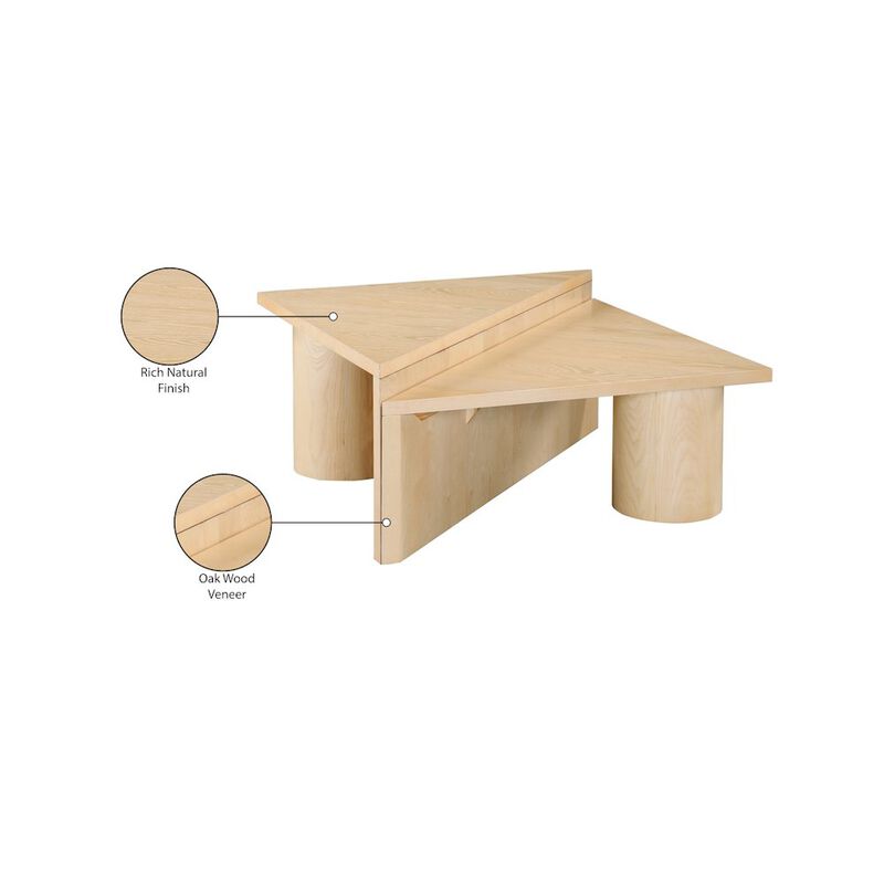 Meridian Furniture Pavillion Natural Coffee Table