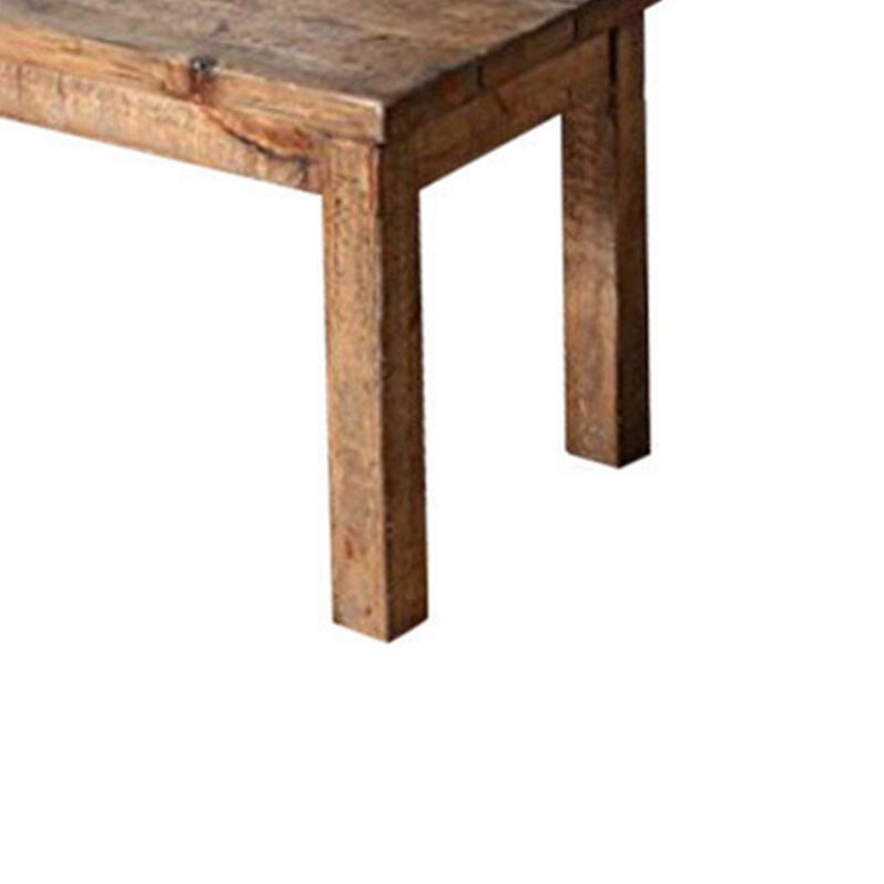 Old style Wood bench, Brown-Benzara