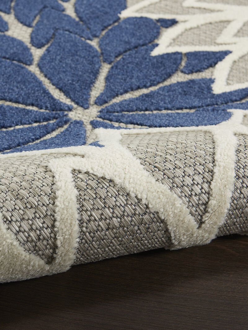 Aloha ALH05 Ivory/Navy 6' x 9' Rug