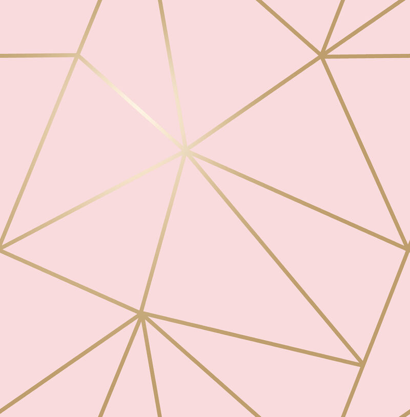Metallic Geo Pink Triangles Wallpaper image number 0