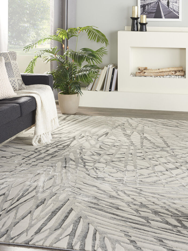 Rustic Textures RUS17 Ivory/Gray 9'3" x 12'9" Rug image number 6