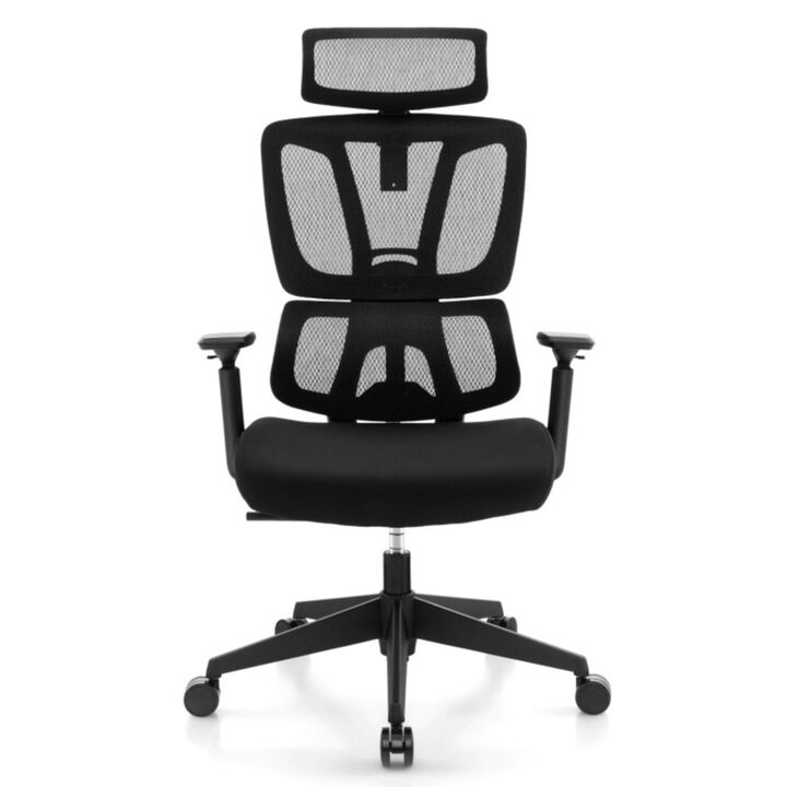 Hivvago Ergonomic Office Chair with N Type Lumbar Support and Adjustable Headrest