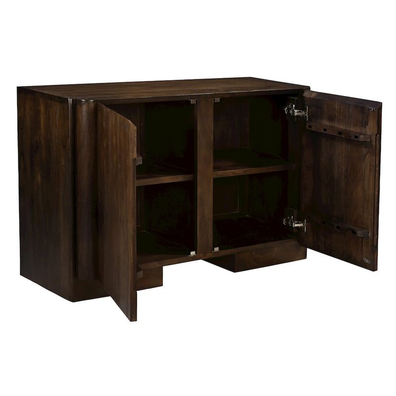 Alex Hamilton Percy 2-Door Sideboard in Barista Brown on Solid Acacia Wood
