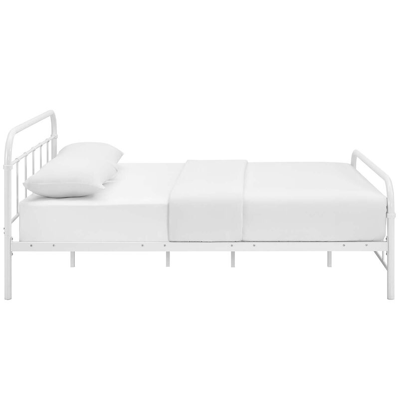 Modway Furniture  36.5 x 84.5 in. Maisie Queen Stainless Steel Bed Frame image number 2