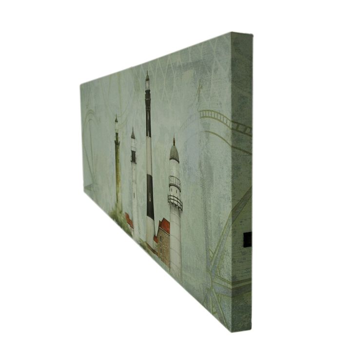 Coastal Lights Mantel Sized Lighthouse LED Canvas Print