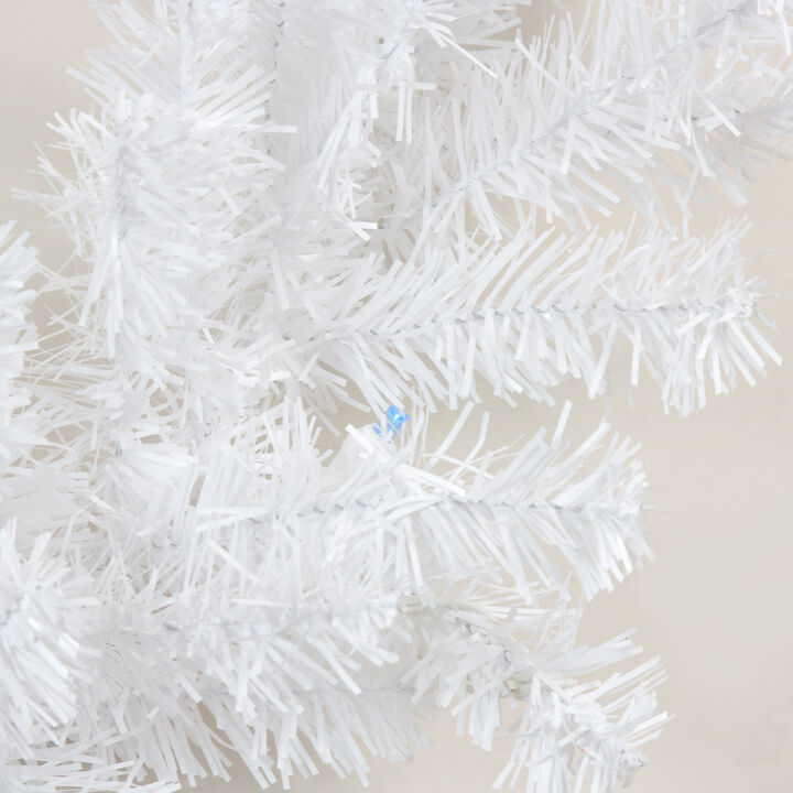 9' x 10" Pre-Lit LED White Artificial Christmas Garland - Multi Lights