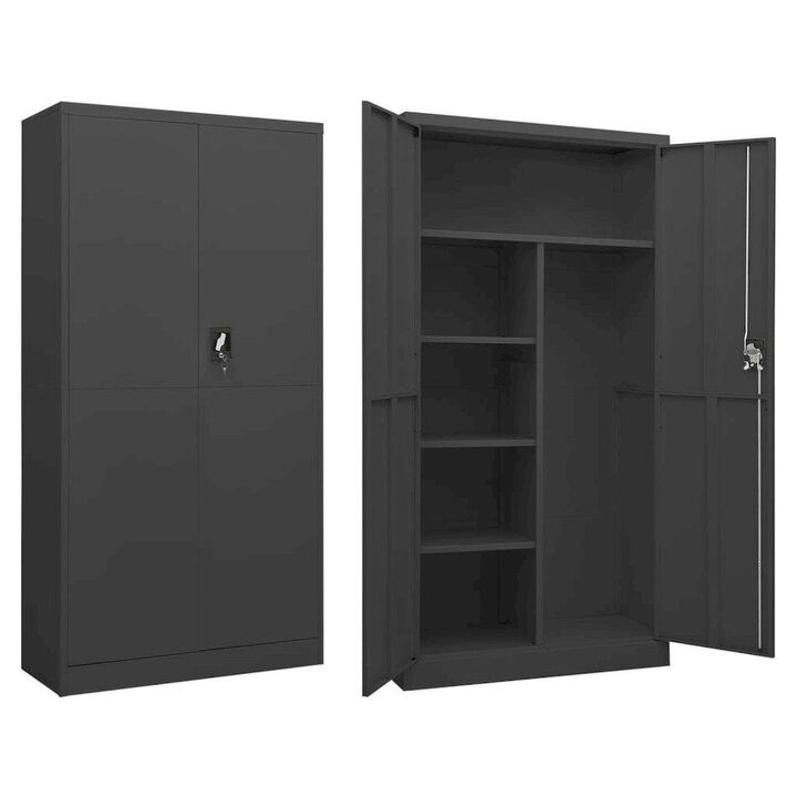 Locker Cabinet Anthracite Steel Locker Cabinet Rectangular