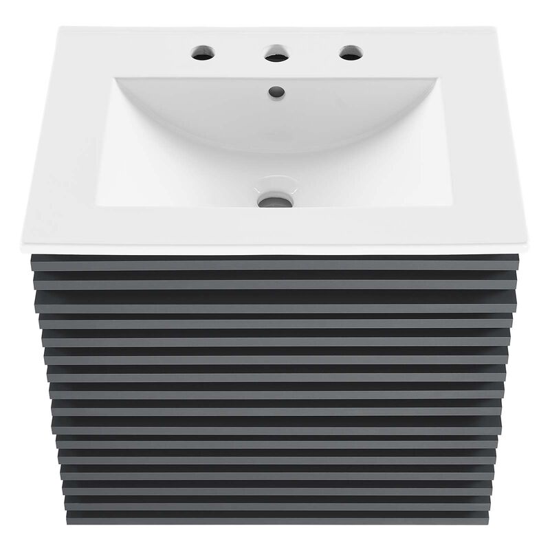 Render 24" Wall-Mount Bathroom Vanity image number 5