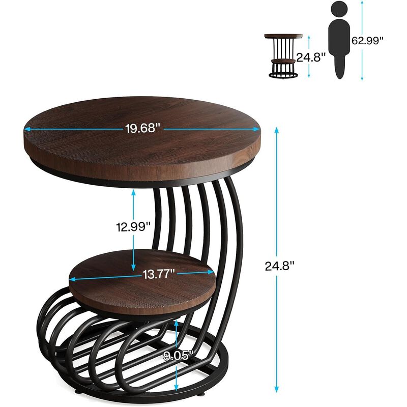 Round End Table image number 4