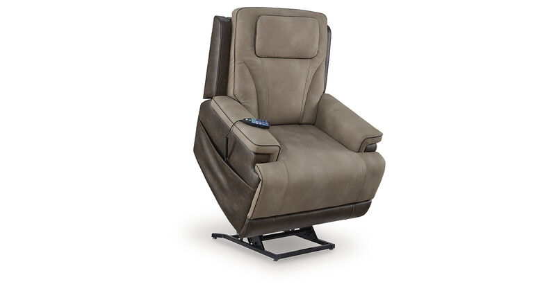 4Z-Serenity Zone Power Lift Recliner in Beige image number 5