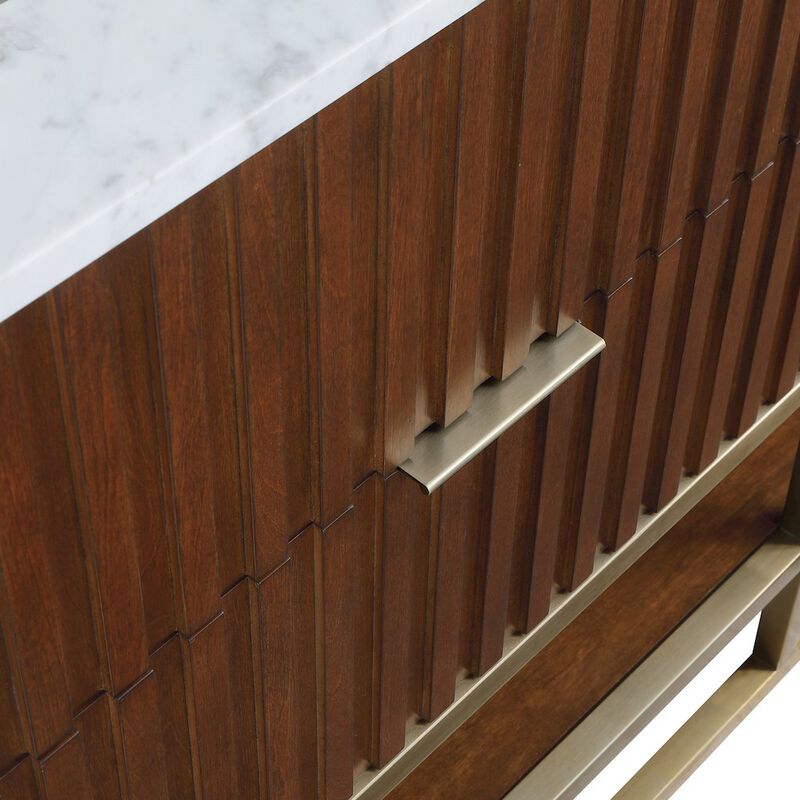 Meridian Furniture Monad Walnut Bathroom Vanity