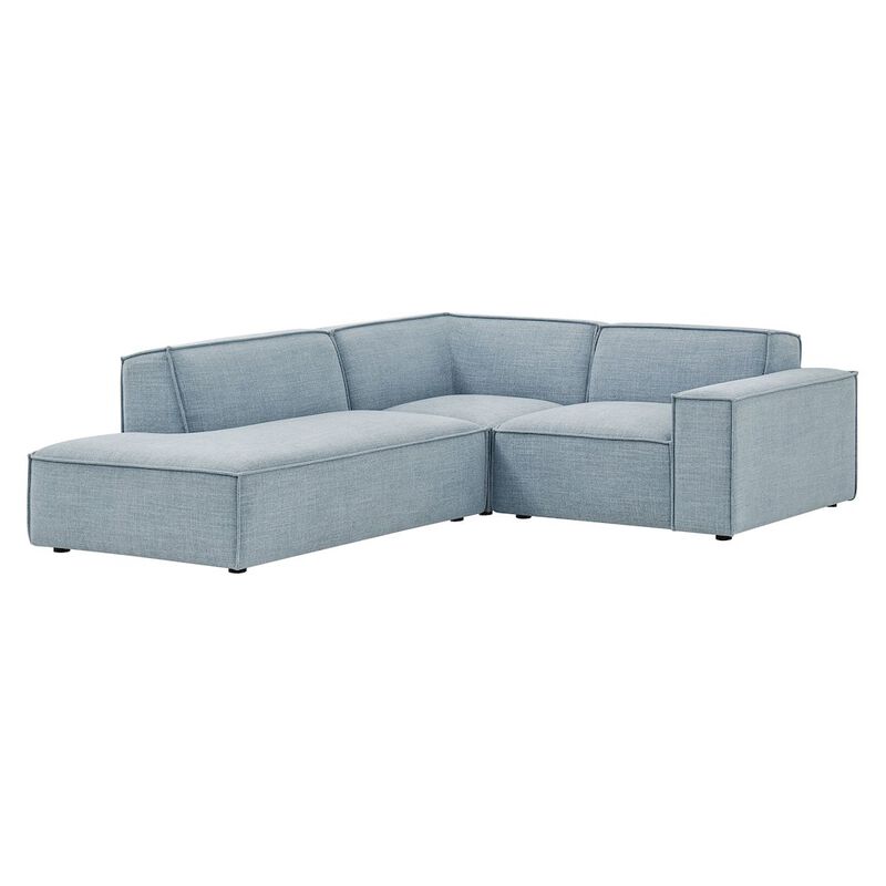 Restore 3-Piece Performance Fabric Upholstered Modular L-Shaped Sectional Sofa image number 0