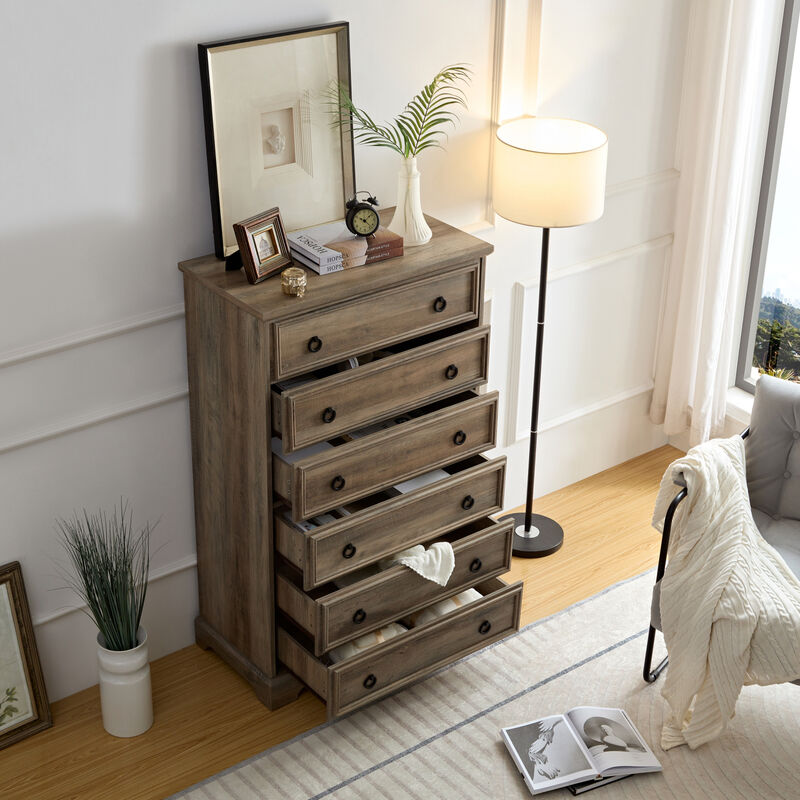Streamdale 6-Drawer Dresser for Bedroom, Closet & Living Room Storage image number 2