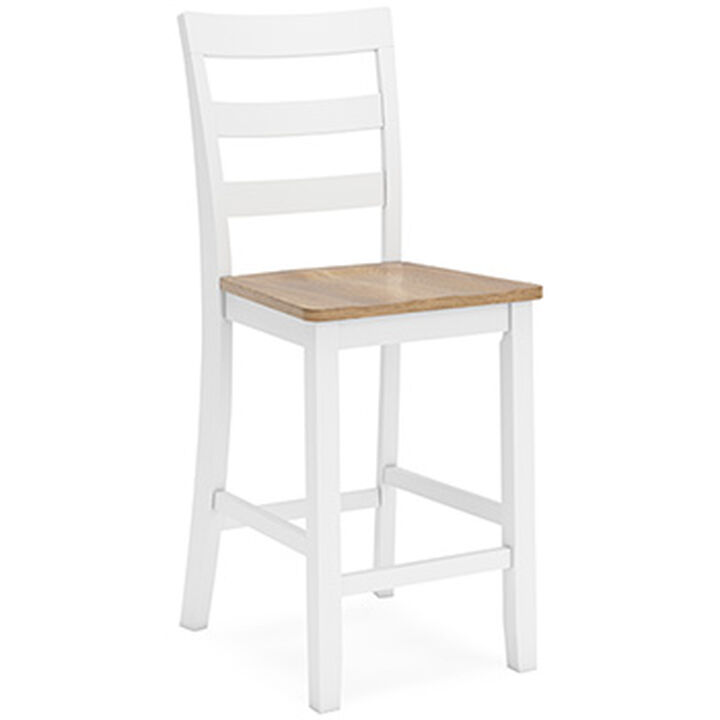 Gesthaven Counter Height Barstool- White