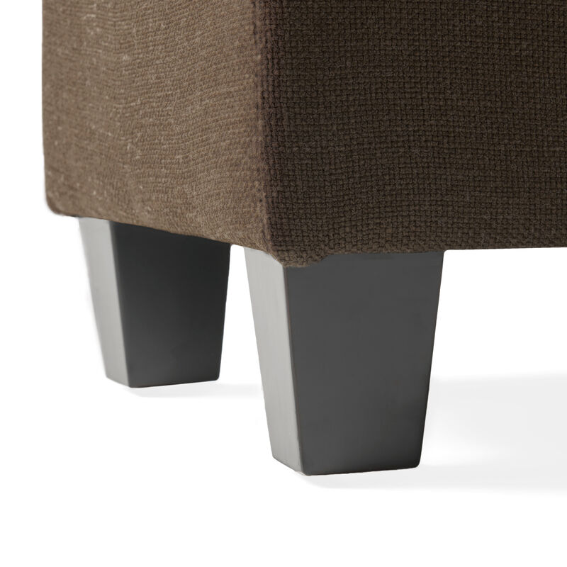 Merax Modern Upholstered Ottoman with Wooden Legs image number 4