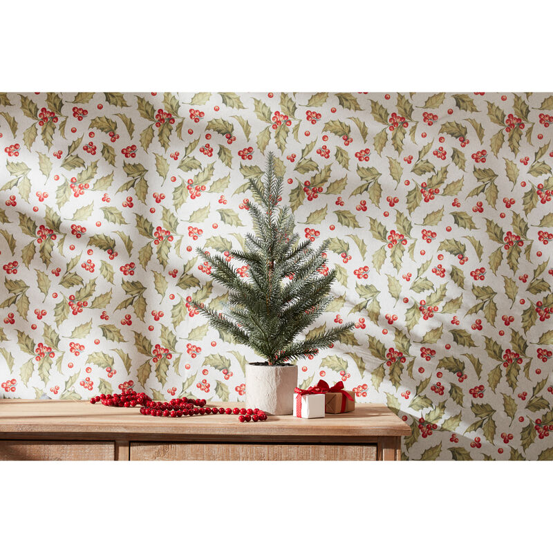 Tree in Burlap for Christmas and Winter Home Decor