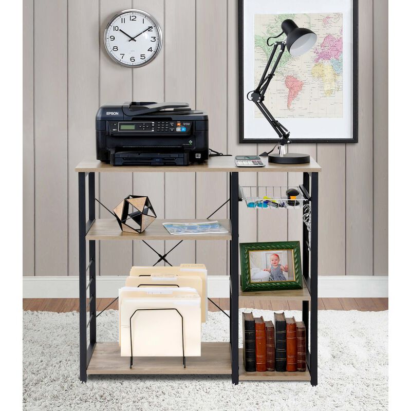 Kitchen Island with Slide Out Vegetable Basket