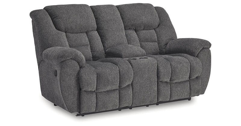 Foreside Reclining Loveseat with Console image number 3