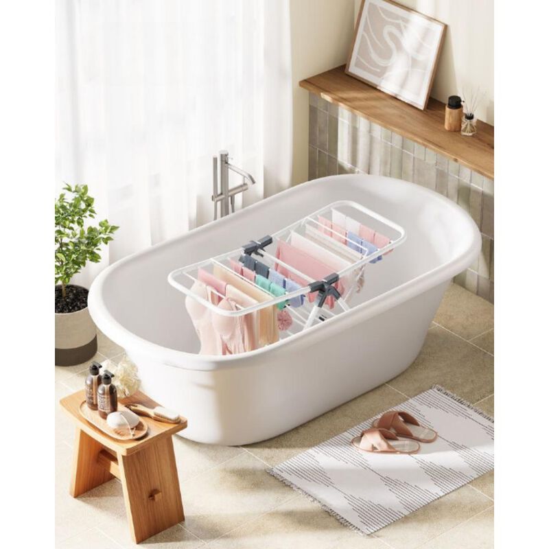 Small Foldable 2-Level Clothes Drying Rack