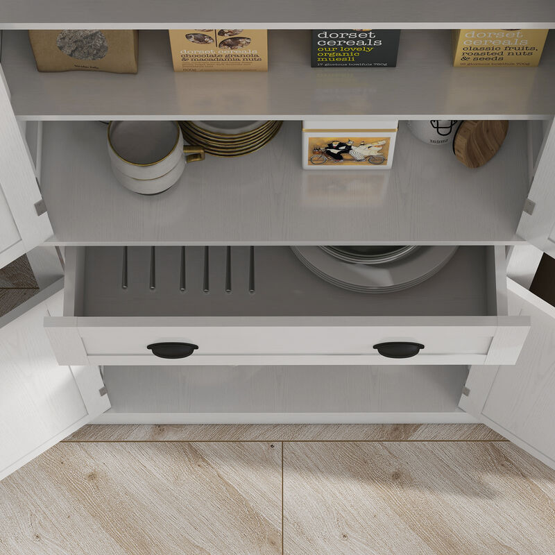 Hivvago Tall Kitchen Pantry Cabinet with Adjustable Shelves image number 7