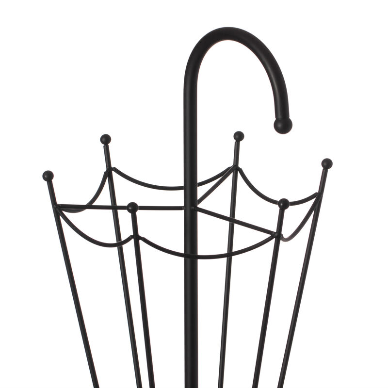 Black Umbrella Shaped Creative Umbrella Holder Stand for Indoor and Outdoor
