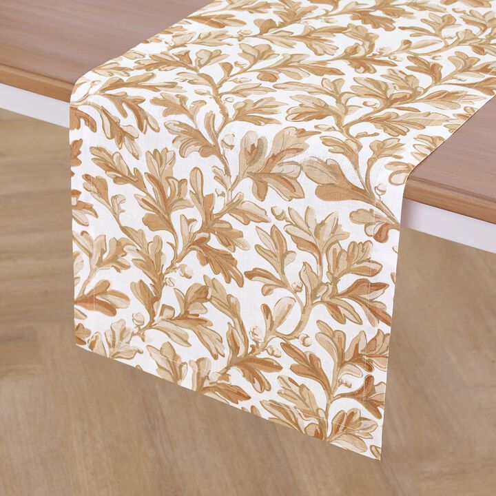 Linen Table Runner - Fallen Leaves