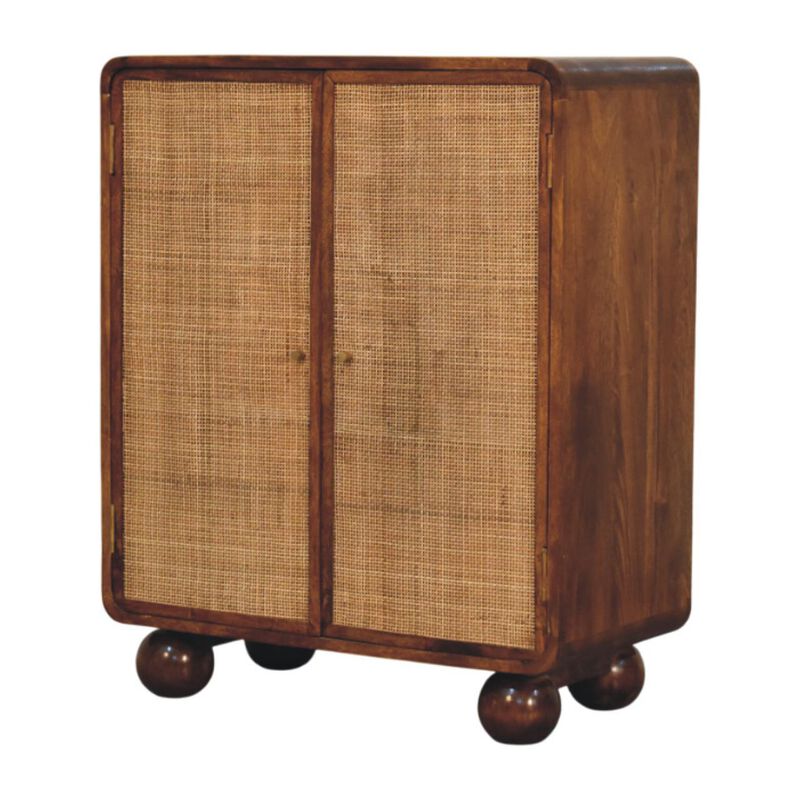 Larissa 2 Door Chestnut Cabinet image number 3