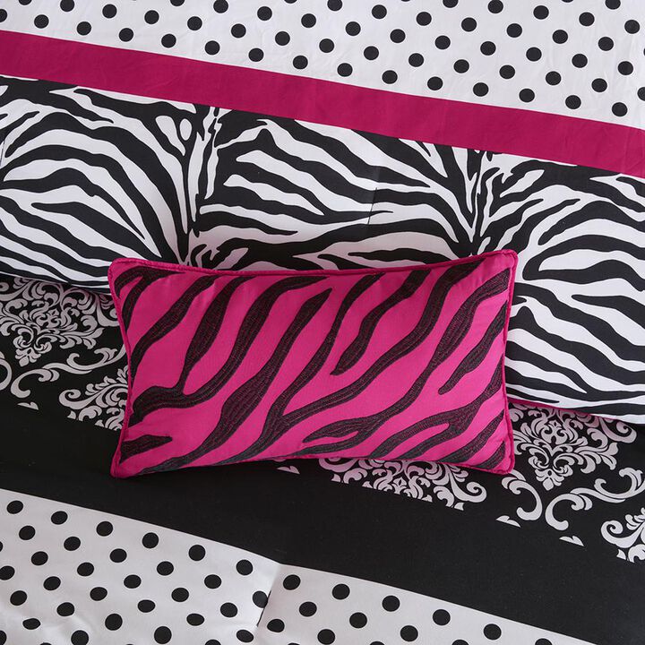Belen Kox Reagan Pink Printed Comforter Set, Belen Kox