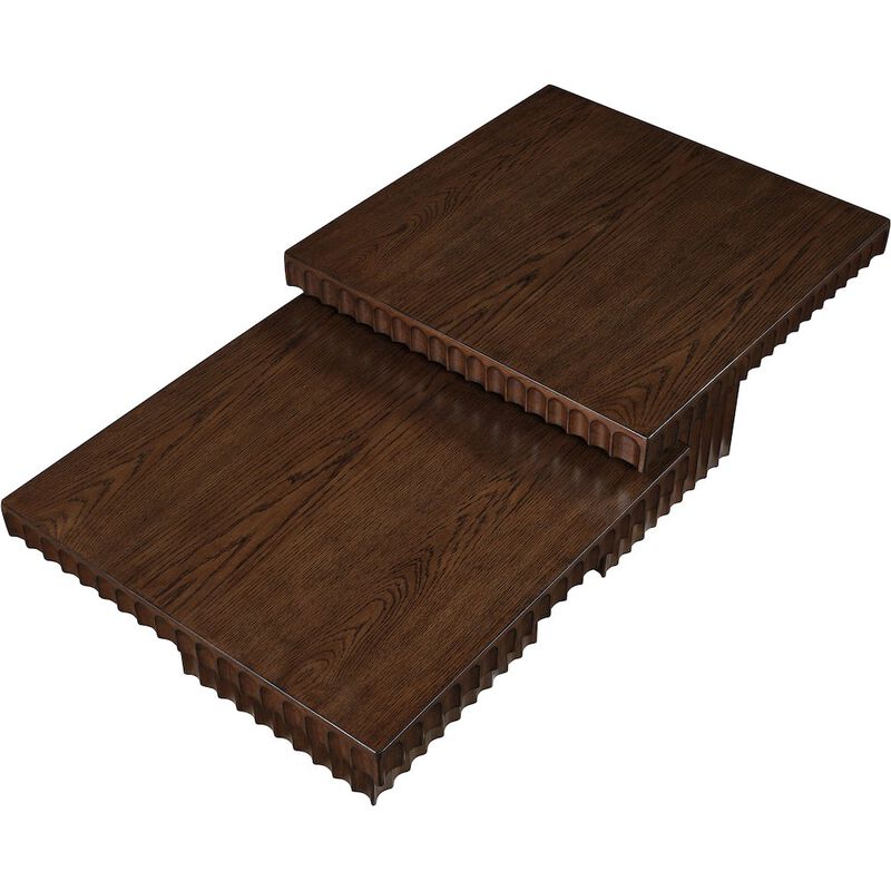 Meridian Furniture Spencer Brown Oak Veneer Coffee Table