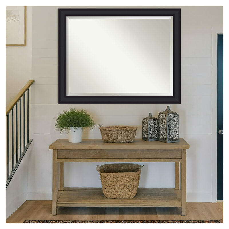 Oliver Beveled Wood Framed Wall Mirror image number 1