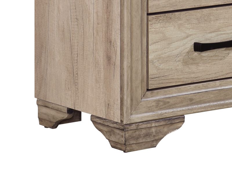 Streamdale Natural Finish Nightstand for Bed Side Table