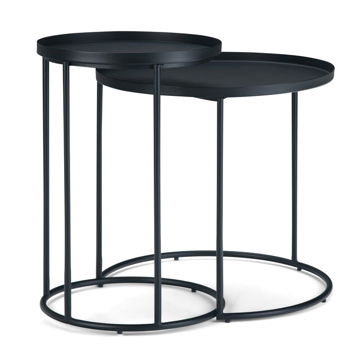 Monet Metal 2 Pc Nesting Table
