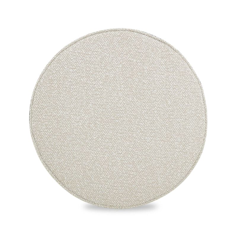 TOV Furniture Pookie Cream Chenille Boucle Stool image number 2