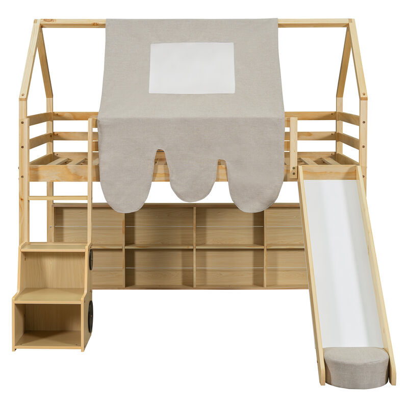Wadnek Loft Bed House-shaped Frame image number 4