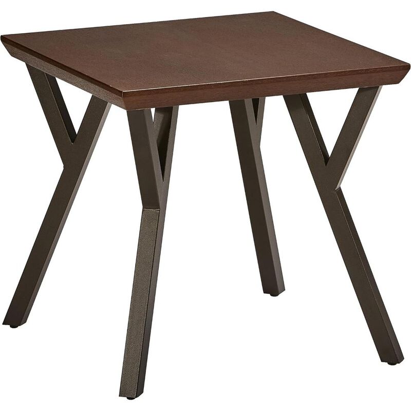 Hamburg Contemporary Contemporary MDF/Metal End Table