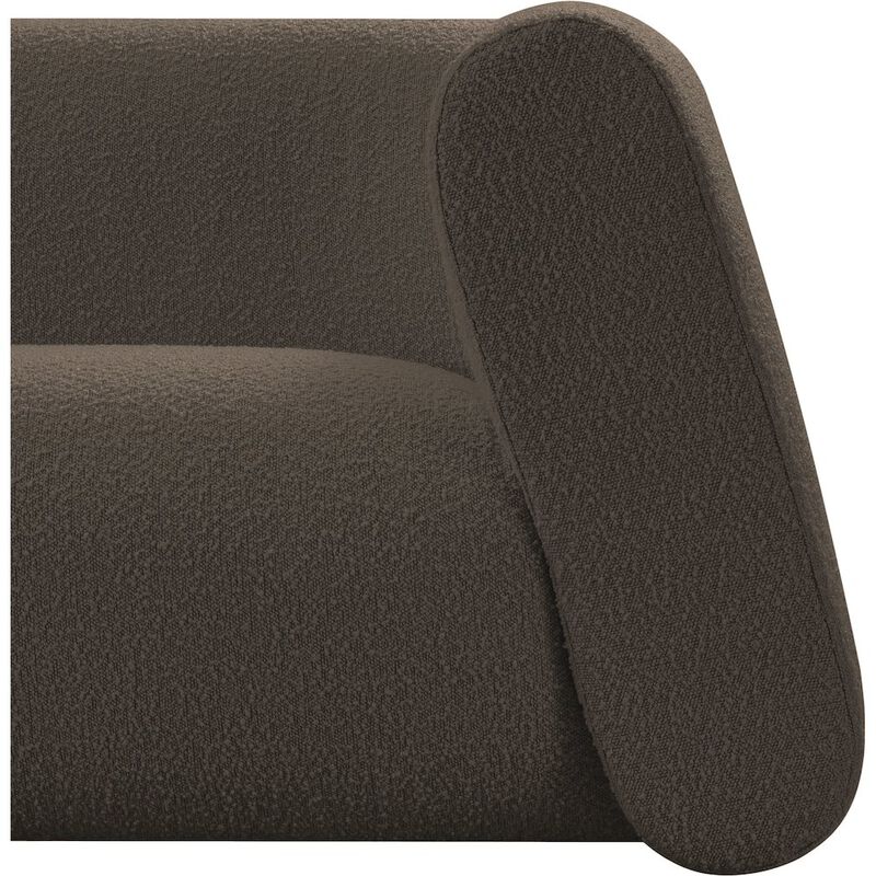 Meridian Furniture Abbington Brown Boucle Fabric Loveseat