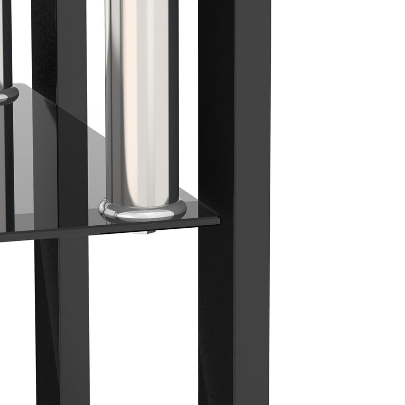 Streamdale Modern Black Tempered Glass End Tables image number 7