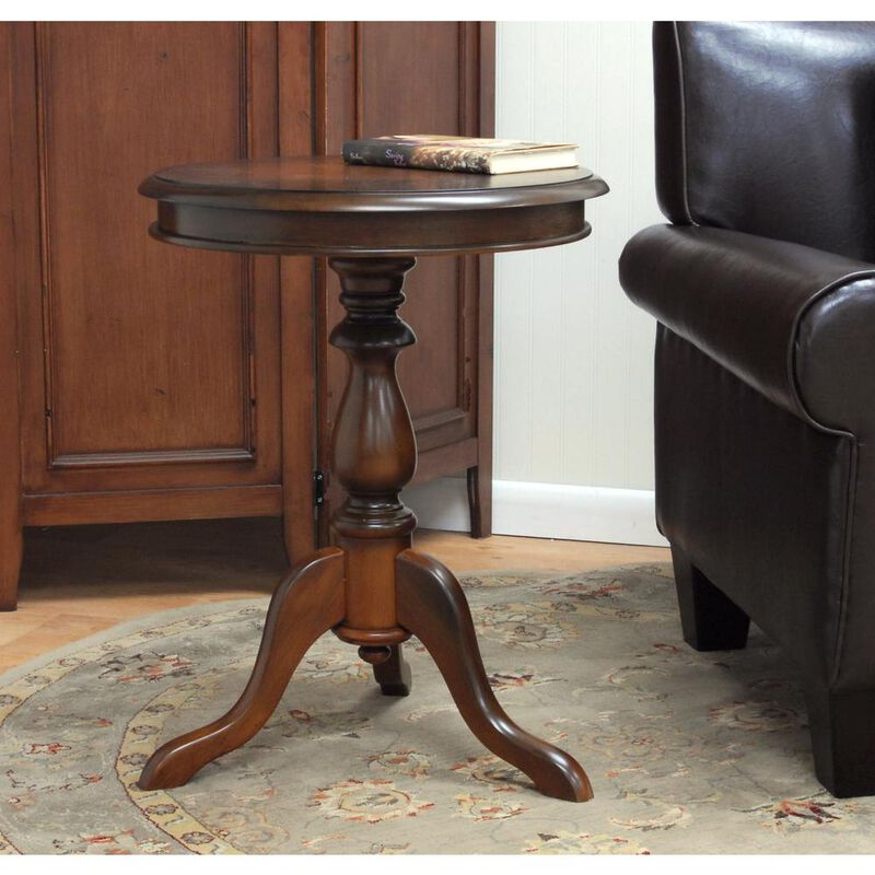 Carolina Living Gilda Side Table - Chestnut