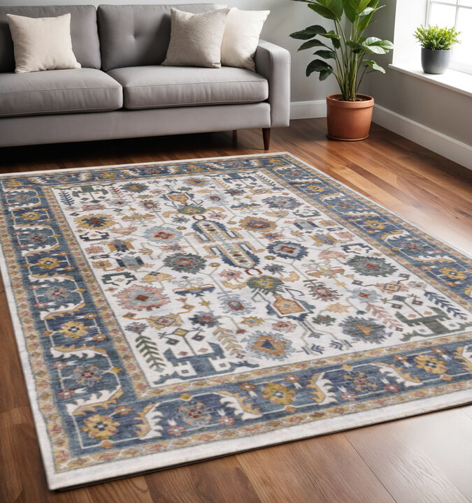 HomeRoots Medallion Area Rug